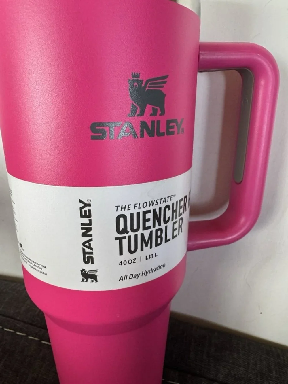 Stanley  Quencher H2.0 40 oz Tumbler Hot Pink Cup Handle New CS8 - Picture 2 of 5